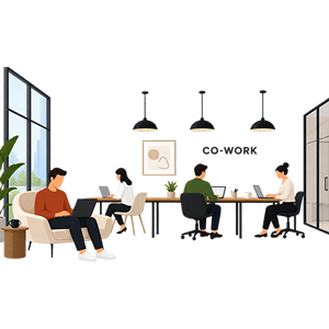 Co-Working Space illustration