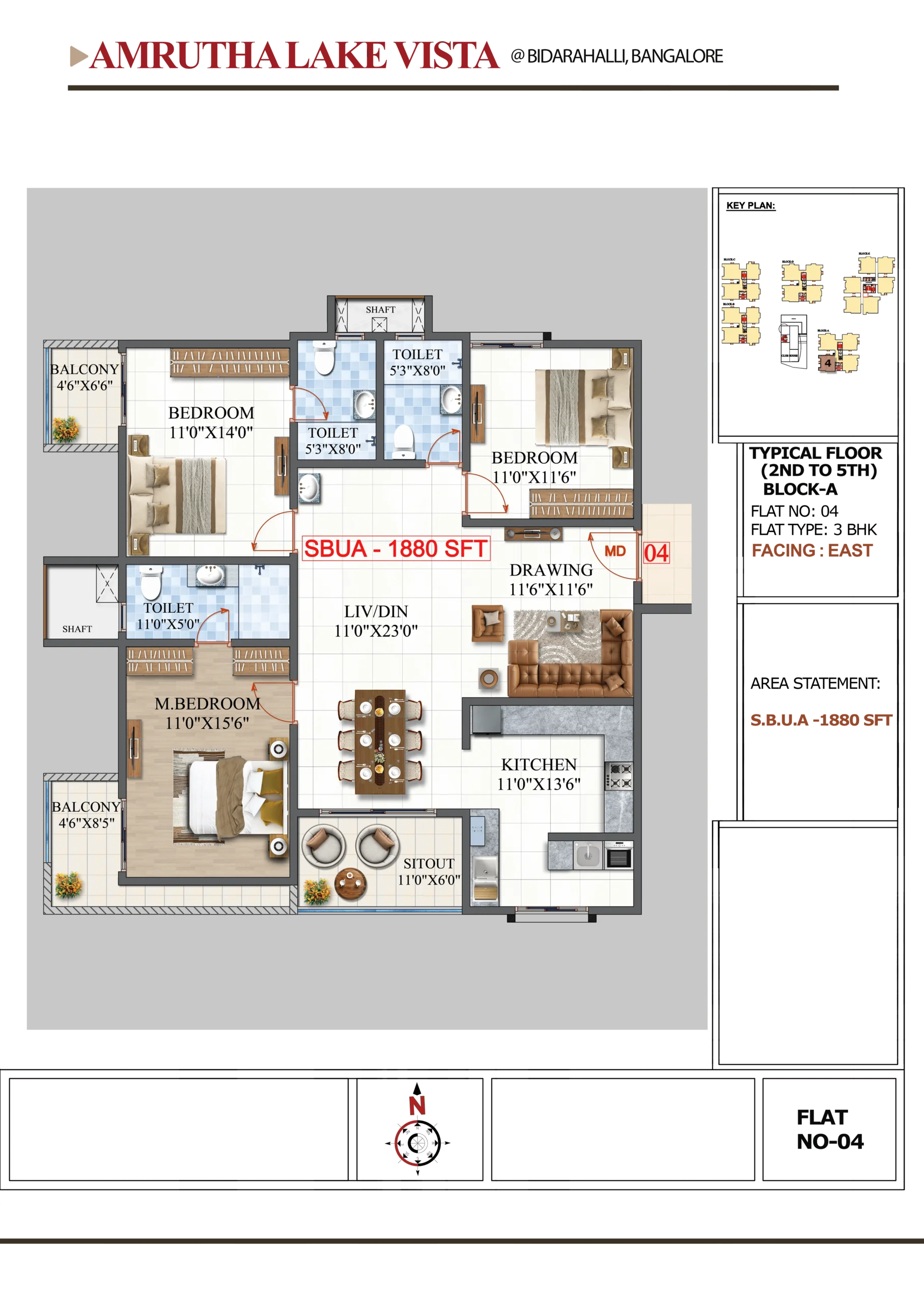 TYP-FLOOR 2-TO 5 BLK-A-FLAT-4