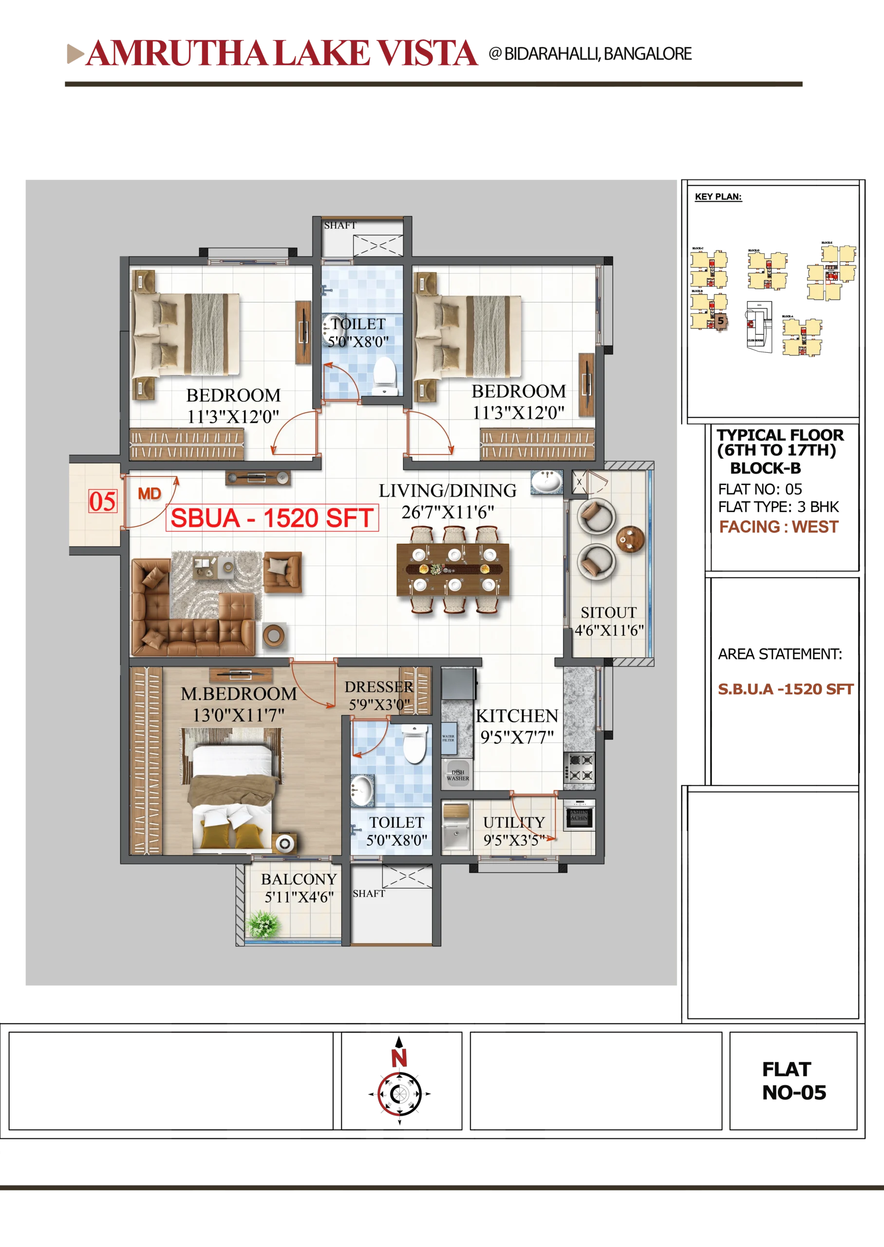 TYP-FLOOR 6-TO 17 BLK-B-FLAT-5